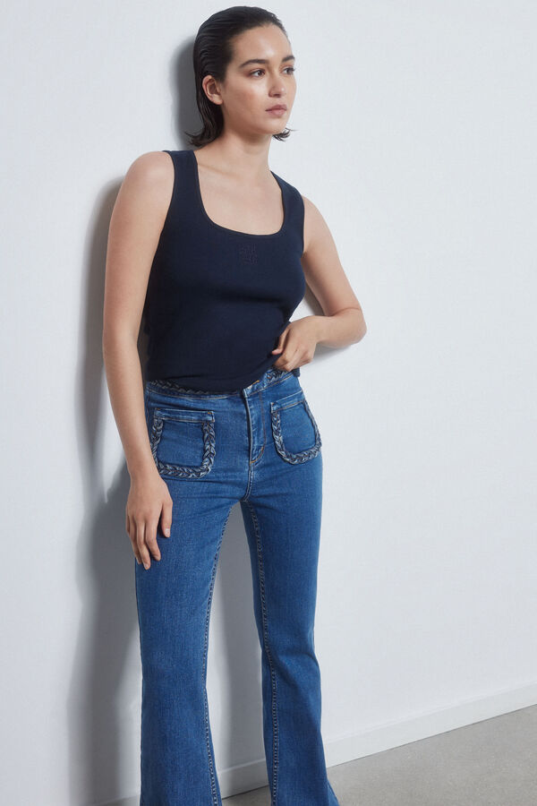 Pedro del Hierro Camiseta canale logo Azul