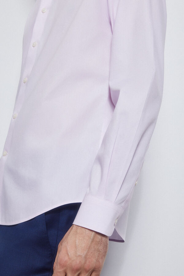 Pedro del Hierro camisa formal lisa non iron + antimanchas Rosa