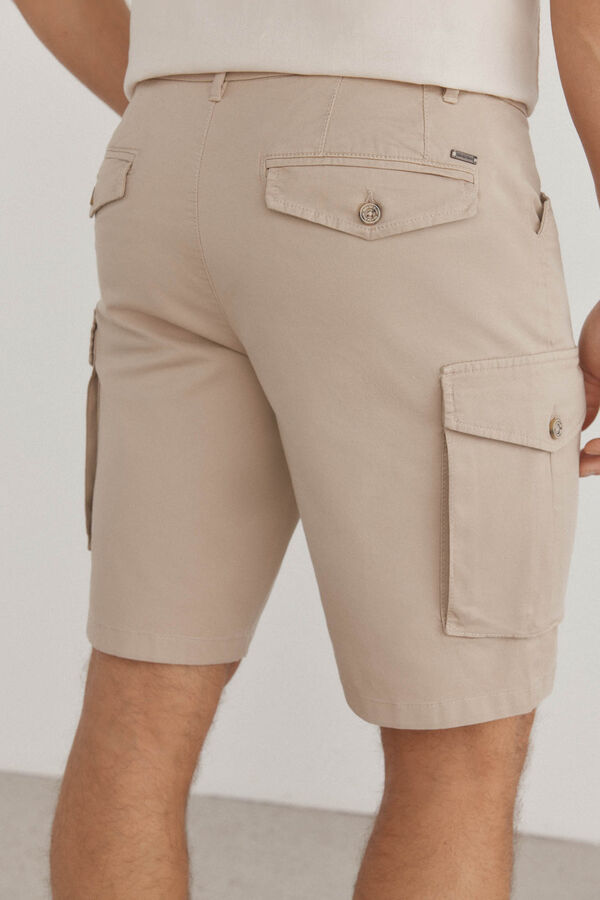 Pedro del Hierro Bermudas cargo Beige