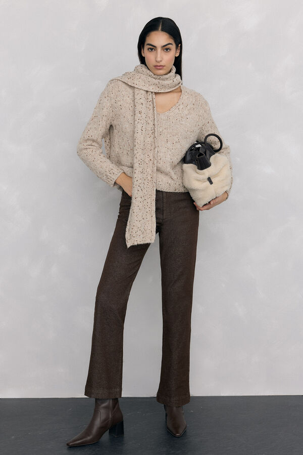 Pedro del Hierro Cachecol de camisola de fantasia Ecru