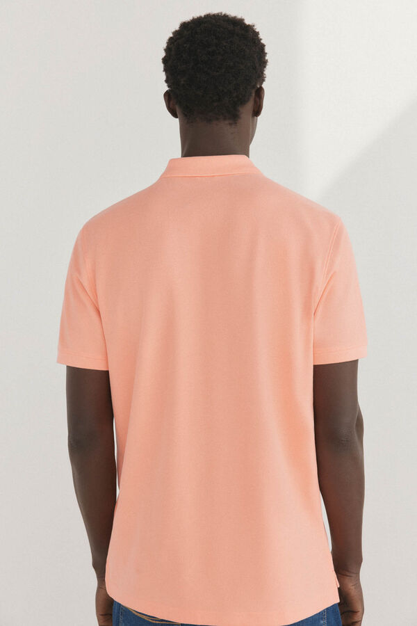 Pedro del Hierro Polo b&aacute;sico piqu&eacute; Laranja