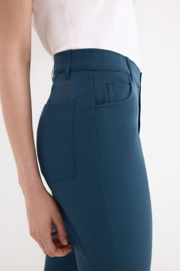 Pedro del Hierro Cal&ccedil;a t&eacute;cnica cinco bolsos Azul