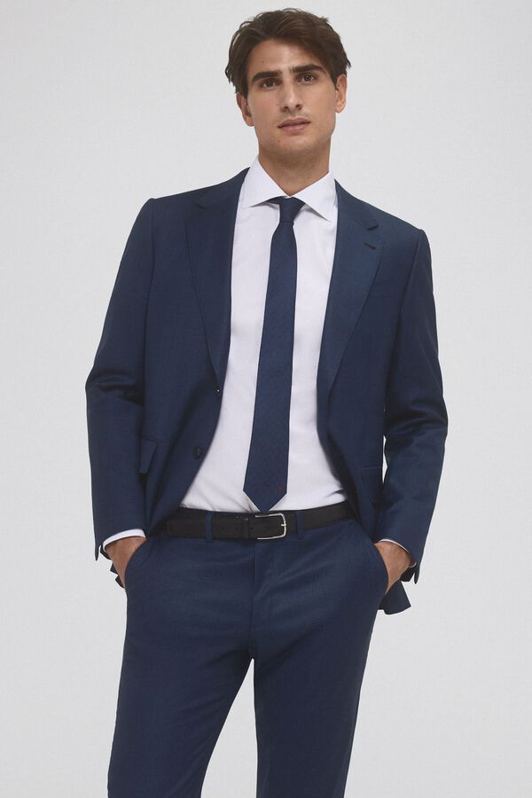 Pedro del Hierro Camisa social lisa que n&atilde;o pode ser passada a ferro + resistente a manchas Branco