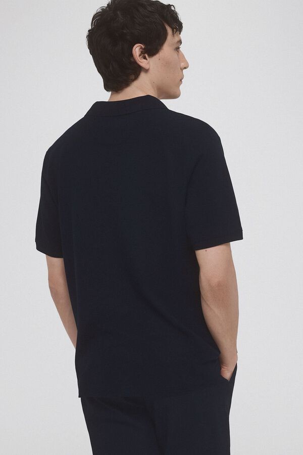 Pedro del Hierro Polo piqu&eacute; tencel Azul