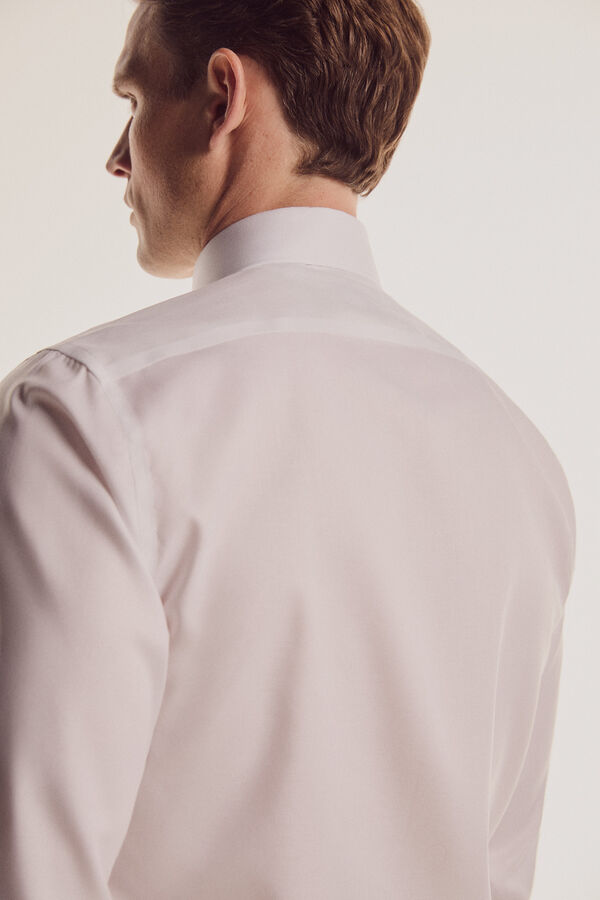 Pedro del Hierro Camisa Non Iron vestir tailored fit  Branco