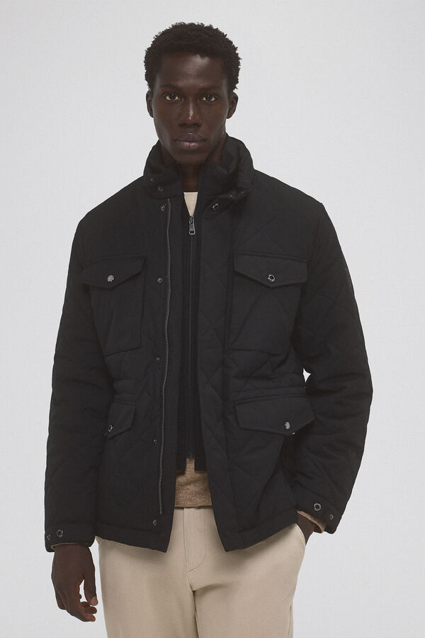 Pedro del Hierro Casaco acolchoado Preto
