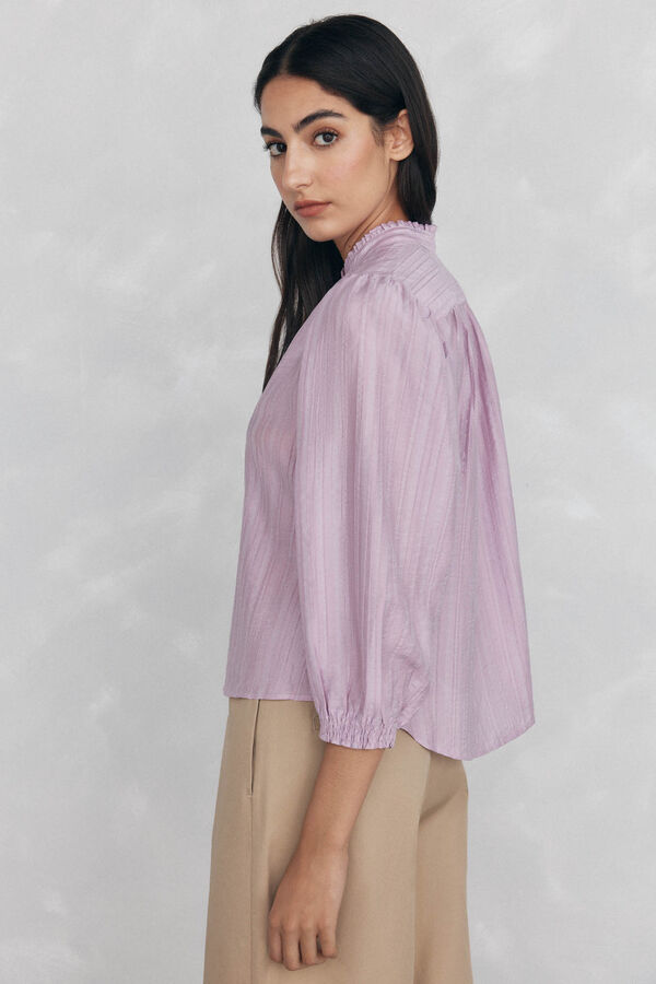 Pedro del Hierro Blusa amplia lisa Morado
