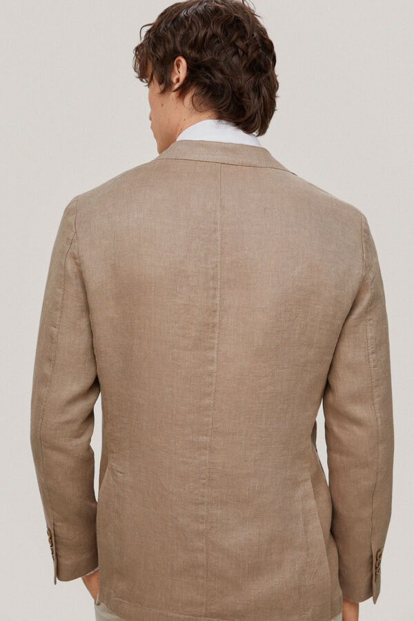 Pedro del Hierro Blazer linho Marrom
