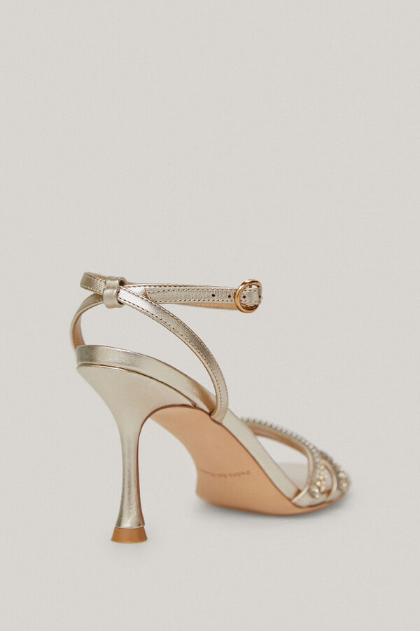 Pedro del Hierro Sandalia piel tac&oacute;n Amarillo