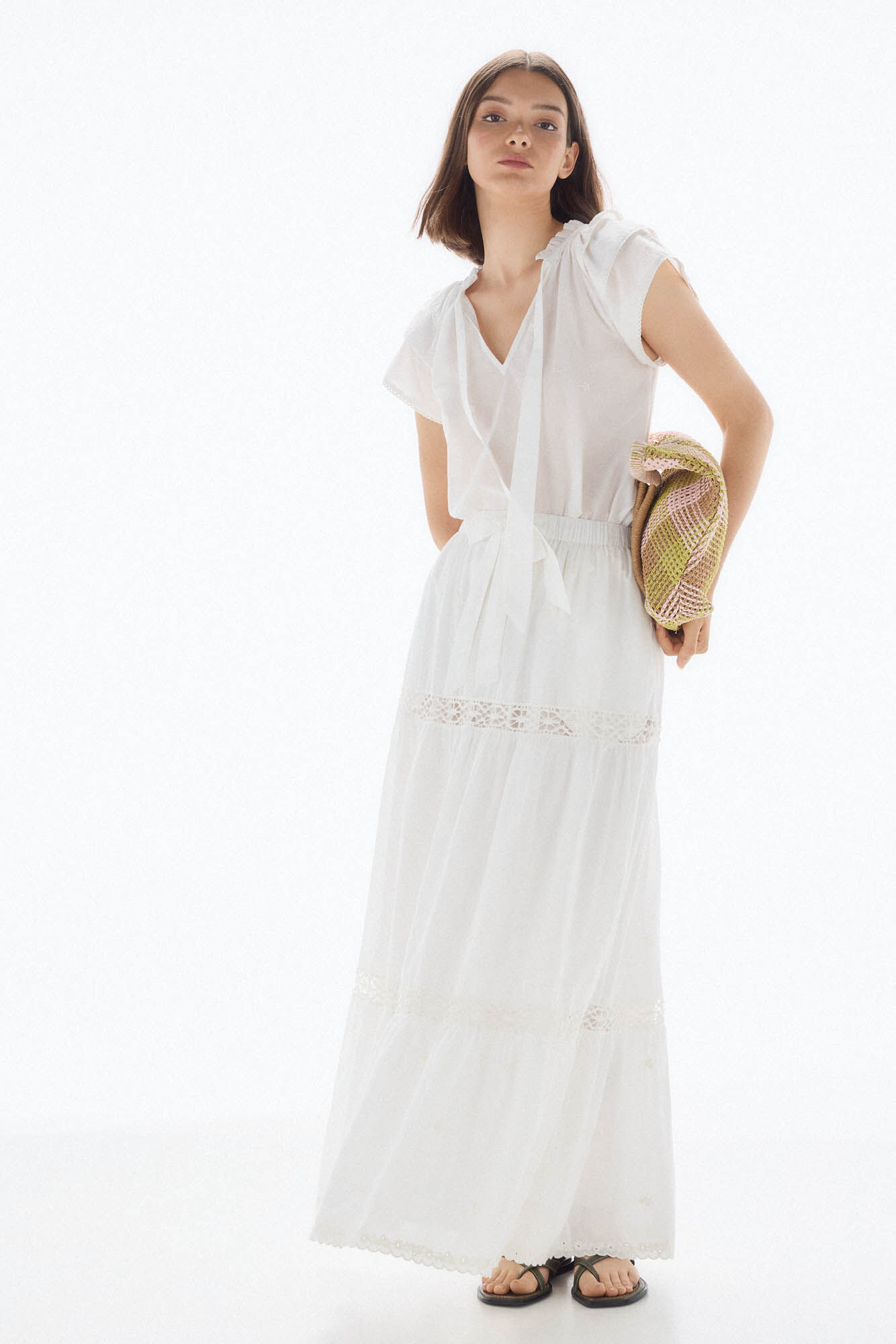 TFP by Tamara Falc&oacute; Falda bordada