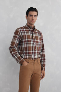 Pedro del Hierro Camisa twill cuadros