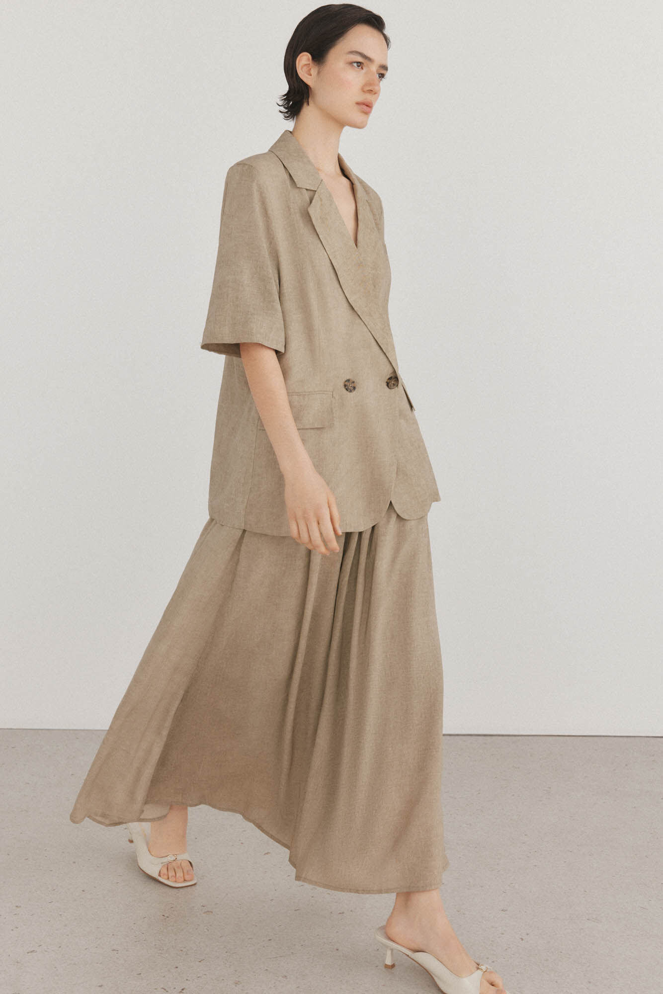 Pedro del Hierro Jaqueta cruzada de manga curta