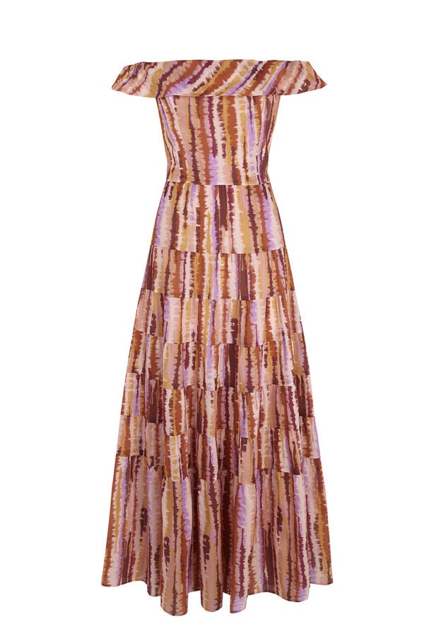 Pedro del Hierro Vestido estampado volante Varios