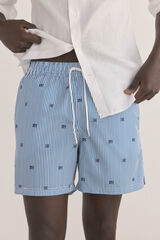 Pedro del Hierro Mai&ocirc; com estampado de logo riscas Azul