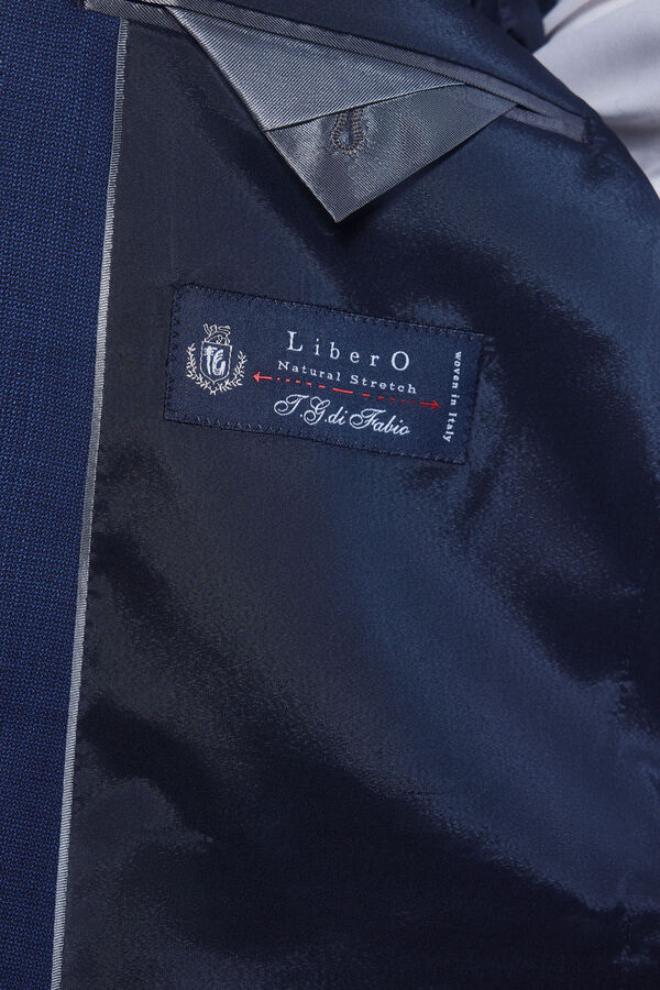 Pedro del Hierro Blazer azul bi-stretch slim Azul
