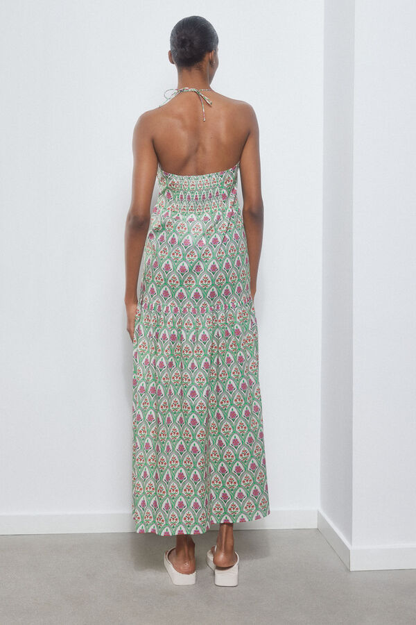 Pedro del Hierro Vestido fluido de playa Verde