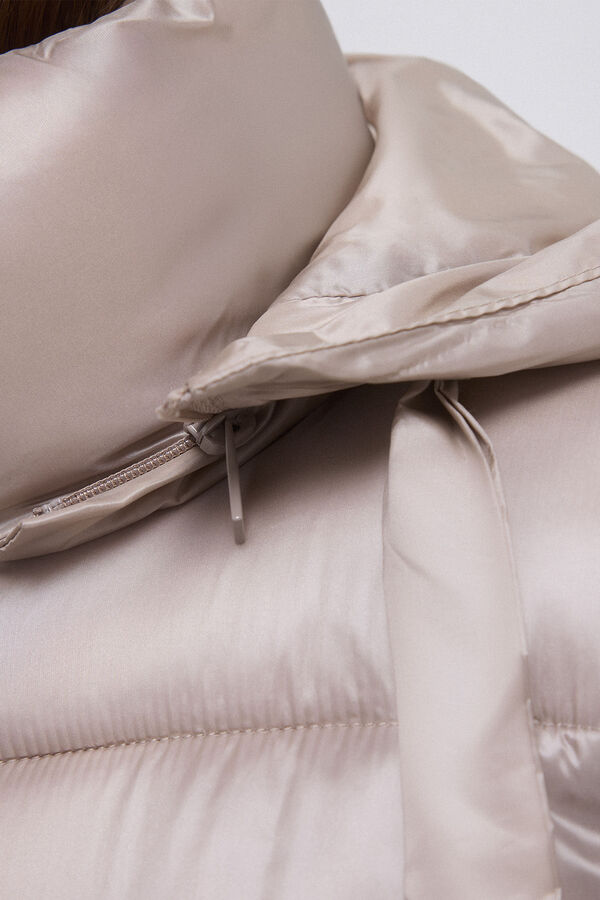Pedro del Hierro Parka acolchoada capuz Beige