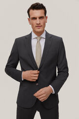Pedro del Hierro Blazer fato liso bi<br>-stretch Cizento