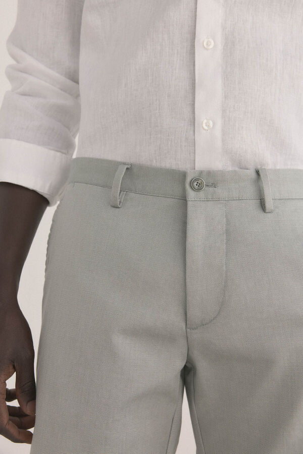 Pedro del Hierro Shorts cal&ccedil;as chino com estampa regular Verde