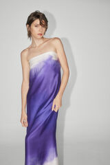 TFP by Tamara Falc&oacute; Vestido bandeau tie dye Morado