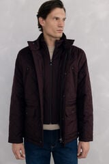 Pedro del Hierro Chaqueta acolchada rombos Burdeos