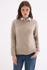 Pedro del Hierro Jersey cuello redondo Crudo