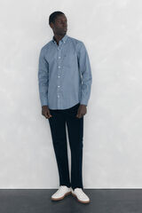 Pedro del Hierro Pantal&oacute;n 5 bolsillos pana slim fit Azul