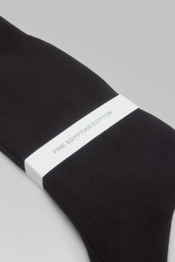 Pedro del Hierro Calcetin liso elastico Negro