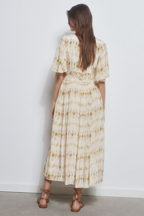 Pedro del Hierro Vestido franzido c&oacute;s Verde