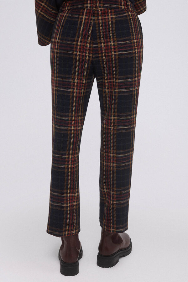 Pedro del Hierro Pantal&oacute;n de cuadros Azul