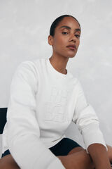 Pedro del Hierro Sweatshirt lisa algod&atilde;o Branco