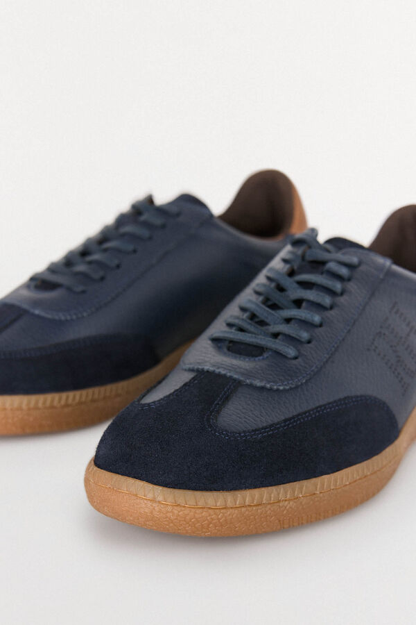 Pedro del Hierro T&ecirc;nis de pele Azul