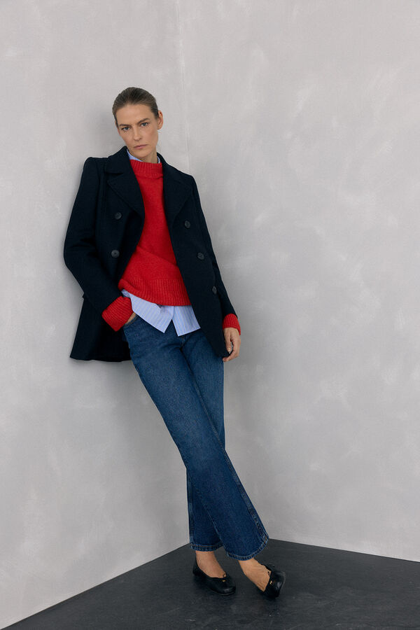 Pedro del Hierro Jersey perkins acampanado Vermelho