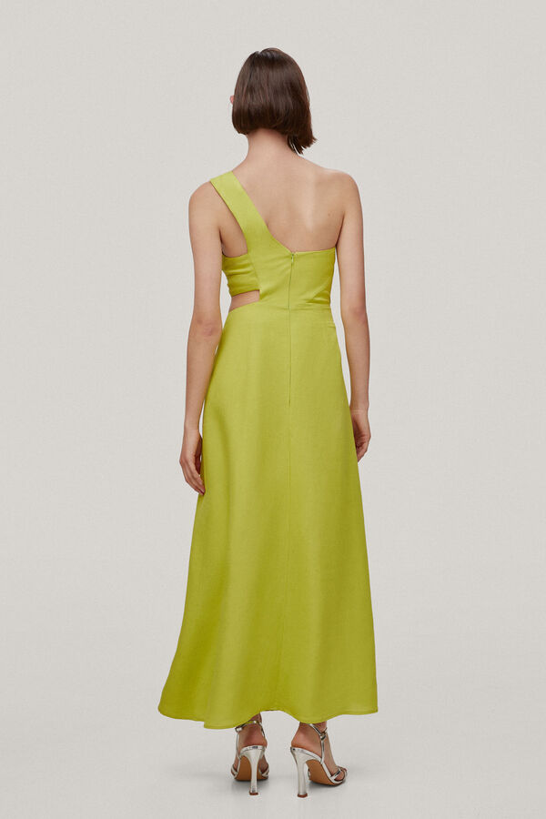 TFP by Tamara Falcó CELINA. VESTIDO ASIMETRICO CUT OUT Amarillo