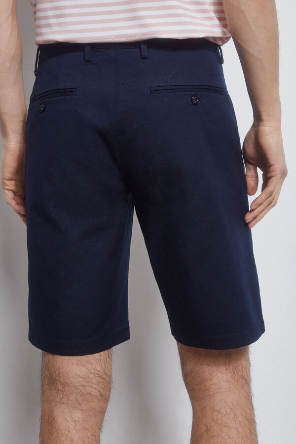Pedro del Hierro Cal&ccedil;as bermuda chino premium flex  Azul
