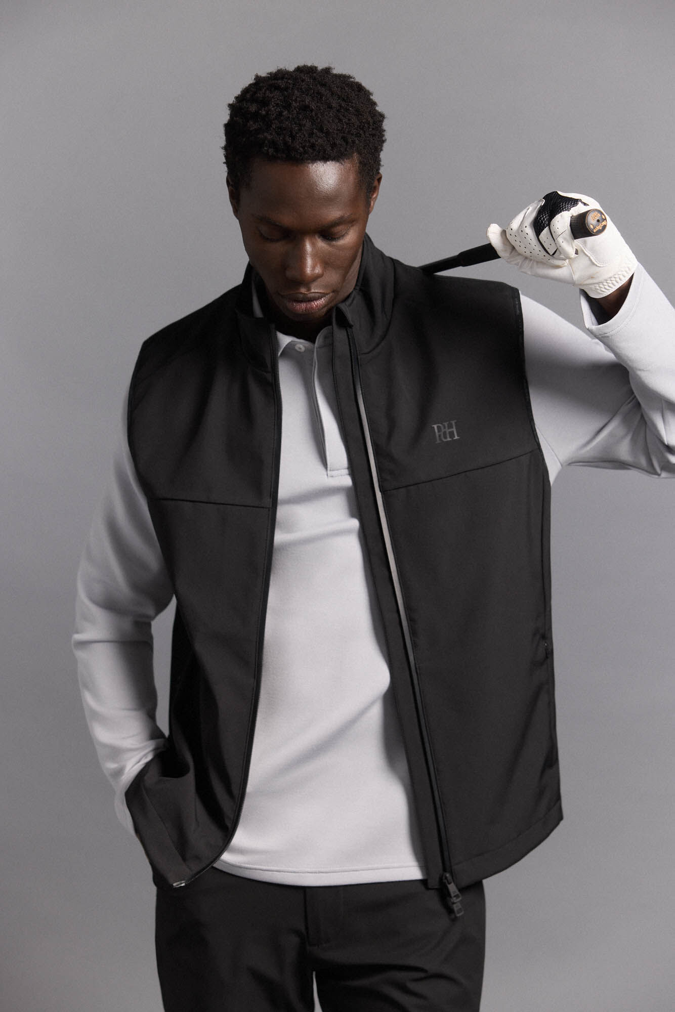 Pedro del Hierro liso de golfe Colete