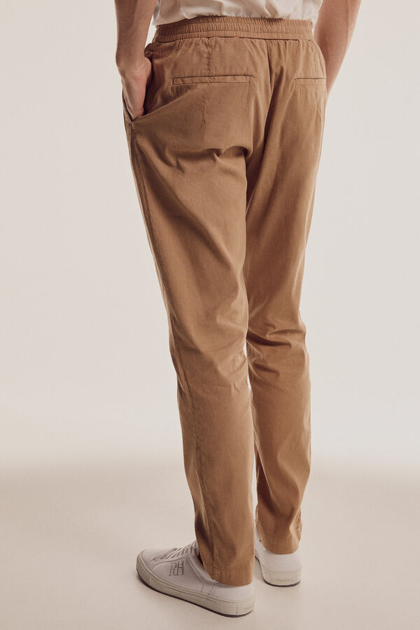 Pedro del Hierro Cal&ccedil;as com cord&otilde;es Beige