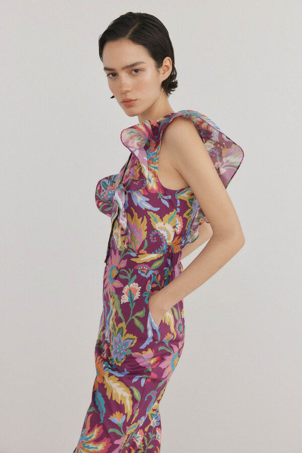 Pedro del Hierro Mono con volantes Morado