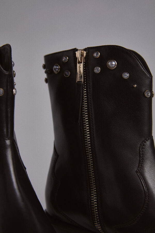 Pedro del Hierro Bota biker negra Negro