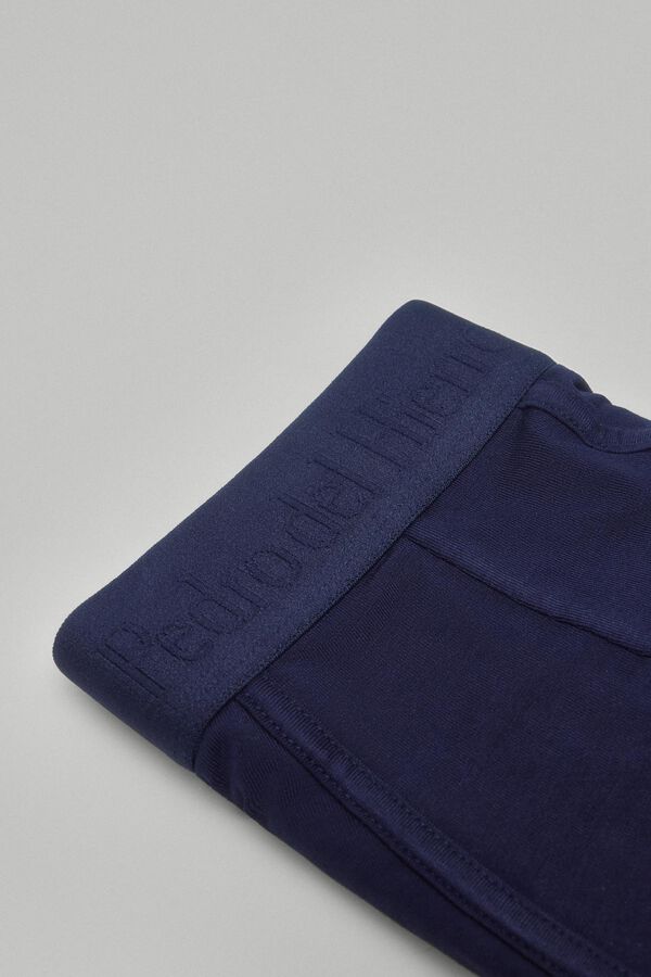 Pedro del Hierro Boxer punto liso Azul