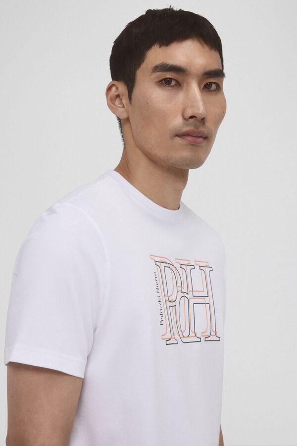 Pedro del Hierro T-shirt logo grande  Branco