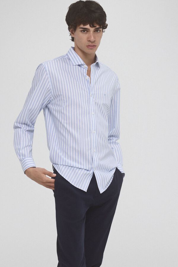 Camisa rayas wrinkle free Ofertas en camisas de hombre Fifty