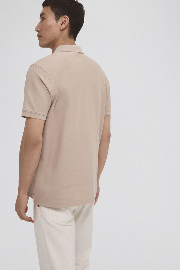 Pedro del Hierro Polo b&aacute;sico piqu&eacute; Beige