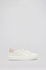 Pedro del Hierro Zapatilla logo b&aacute;sica cruda Blanco