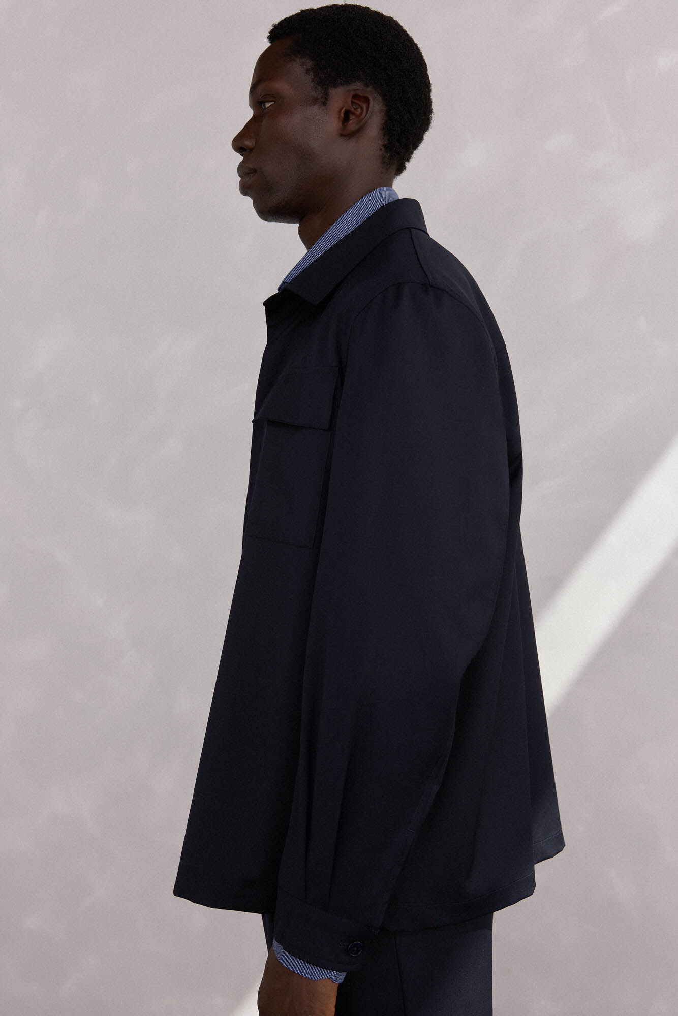 Pedro del Hierro Sobrecamisa traje lana