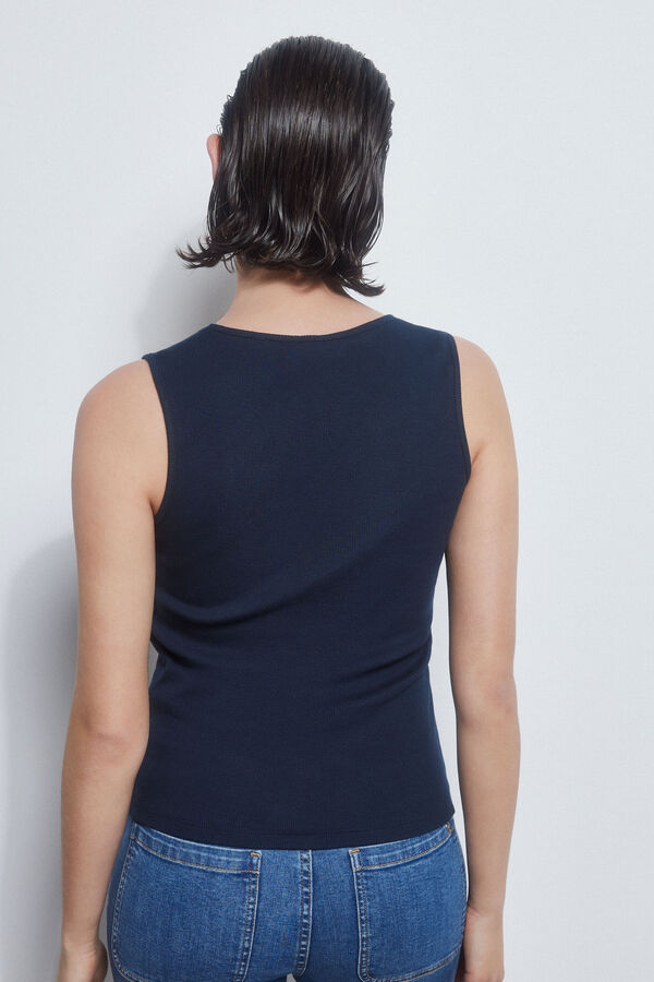 Pedro del Hierro Camiseta canale logo Azul