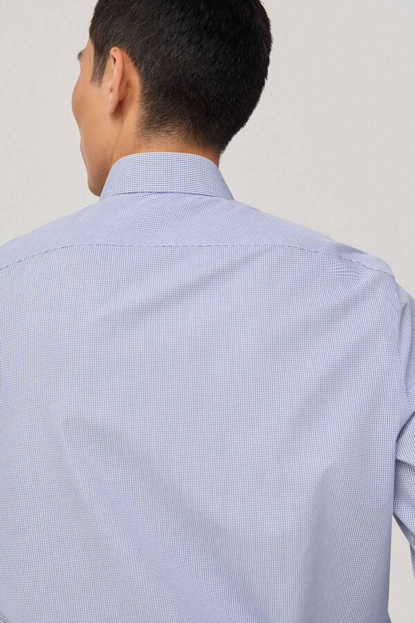 Pedro del Hierro Camisa vestir non iron y antimanchas rayas classic fit Azul