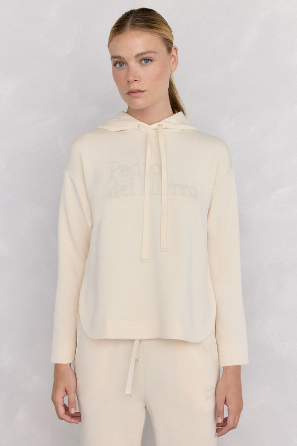 Pedro del Hierro soft touch e logo soft Sweatshirt Amarelo