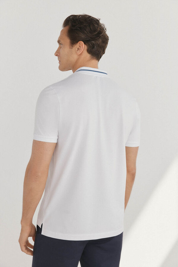 Pedro del Hierro Dicas de polo piqu&eacute; Branco