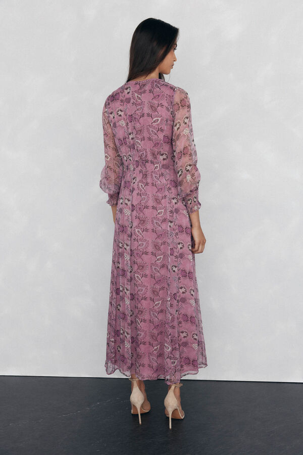 Pedro del Hierro Vestido largo fluido Morado